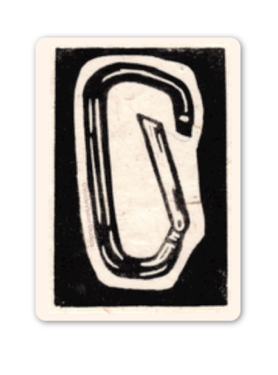 Not for Climbing Carabiner Sticker