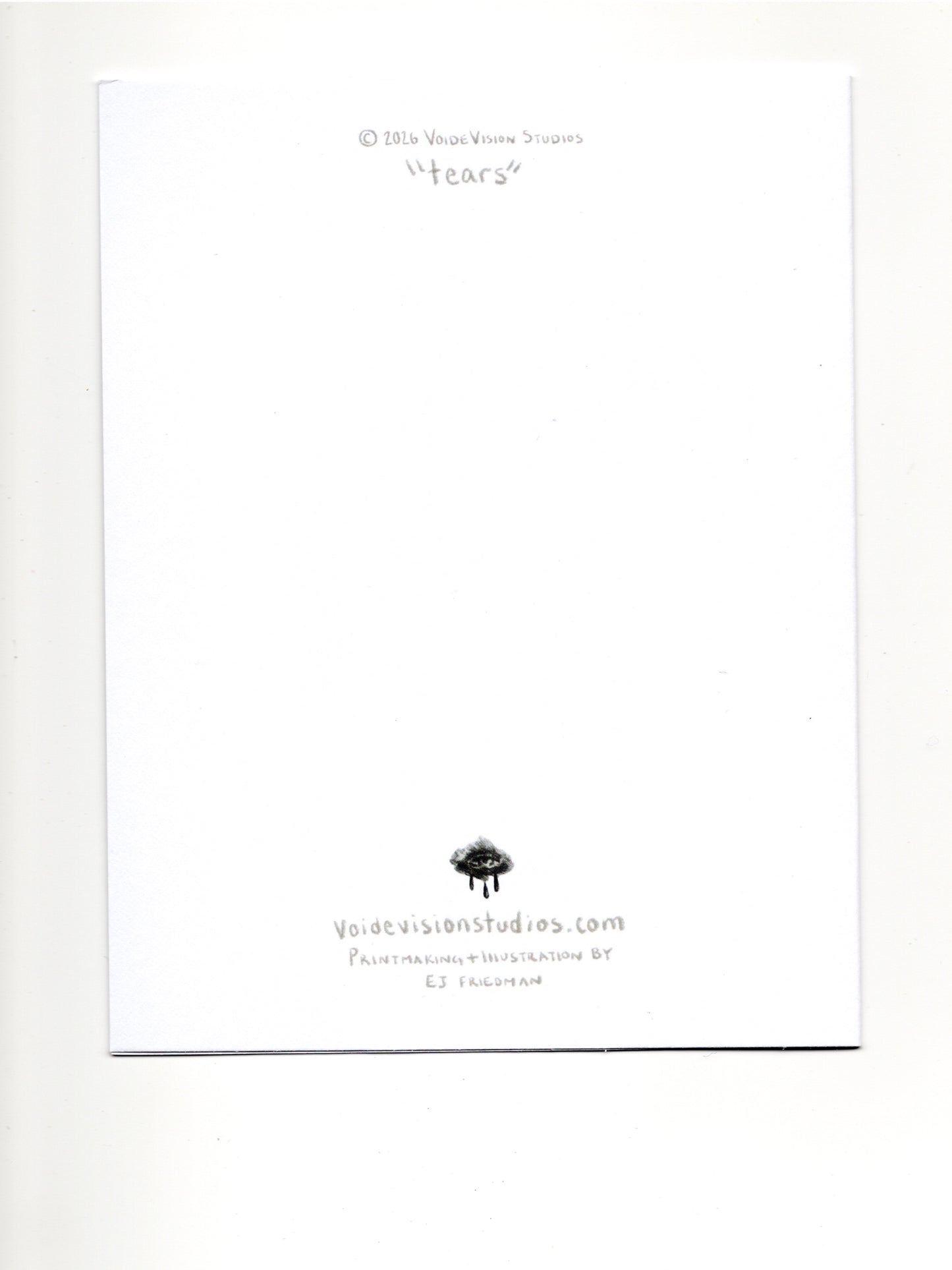 Tears Greeting Card