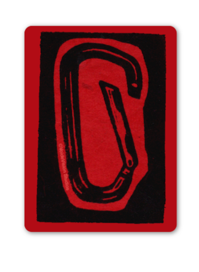 Not for Climbing Carabiner Sticker