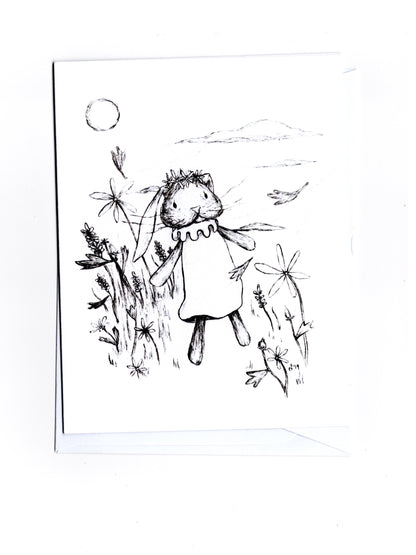 bunny two Greeting Card
