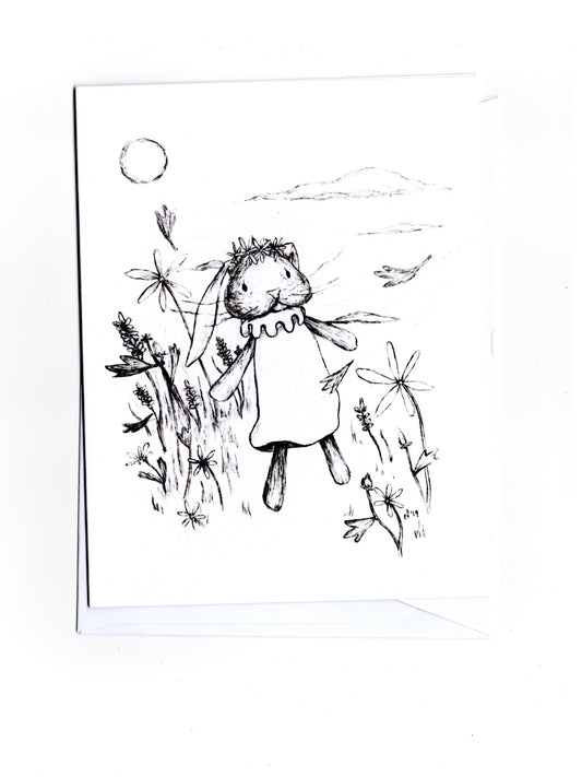 bunny two Greeting Card