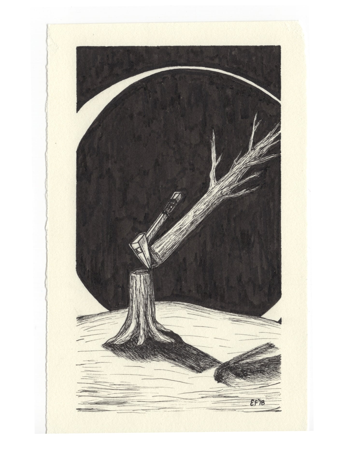 The Tree Remembers Original Drawing