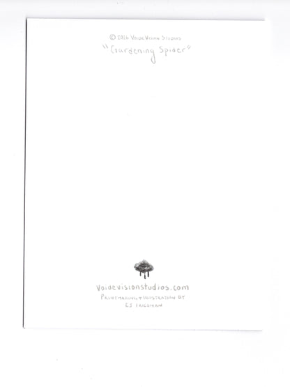 "Gardening Spider" Greeting Card