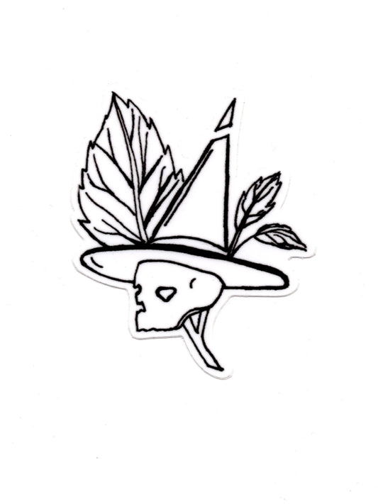 Skull Witch Sticker